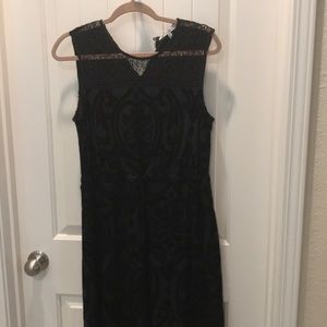 Black velvet and lace dress- stitch fix